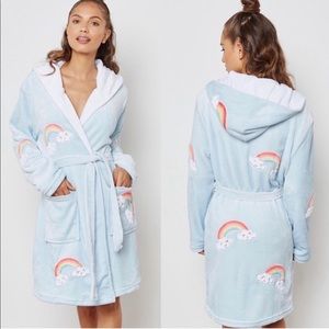 ☁️🌈☁️Topshop Embroidered Rainbow Robe Sz US SM(UK 4-6)☁️🌈☁️